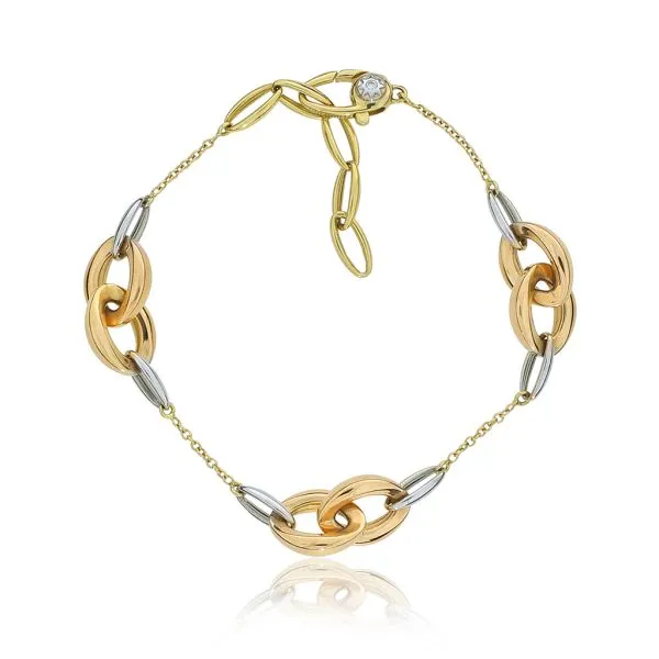 Chimento 18K Yellow, Rose & White Gold Bracelet | Purple Creek